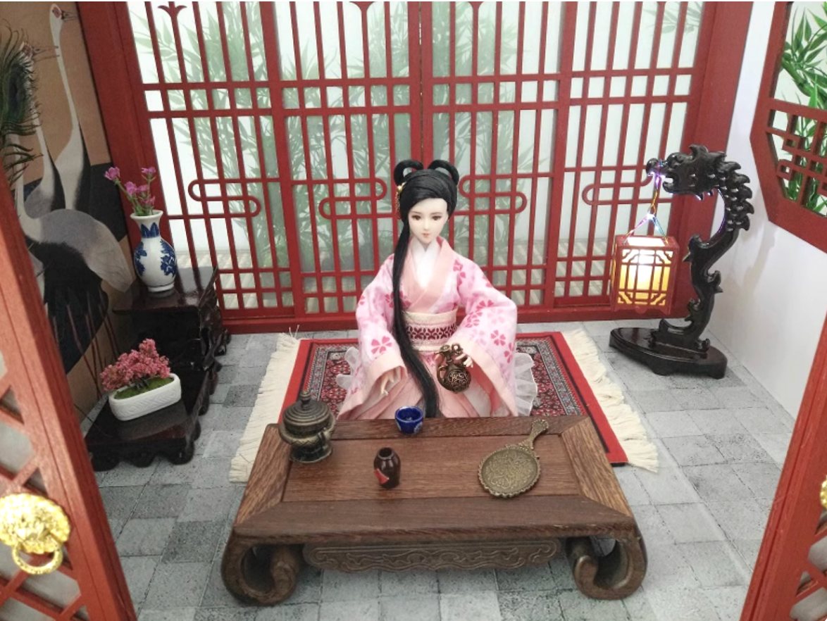 1:6 Low Table Only for 1/6 Scale Dollhouse / Art / Decoration