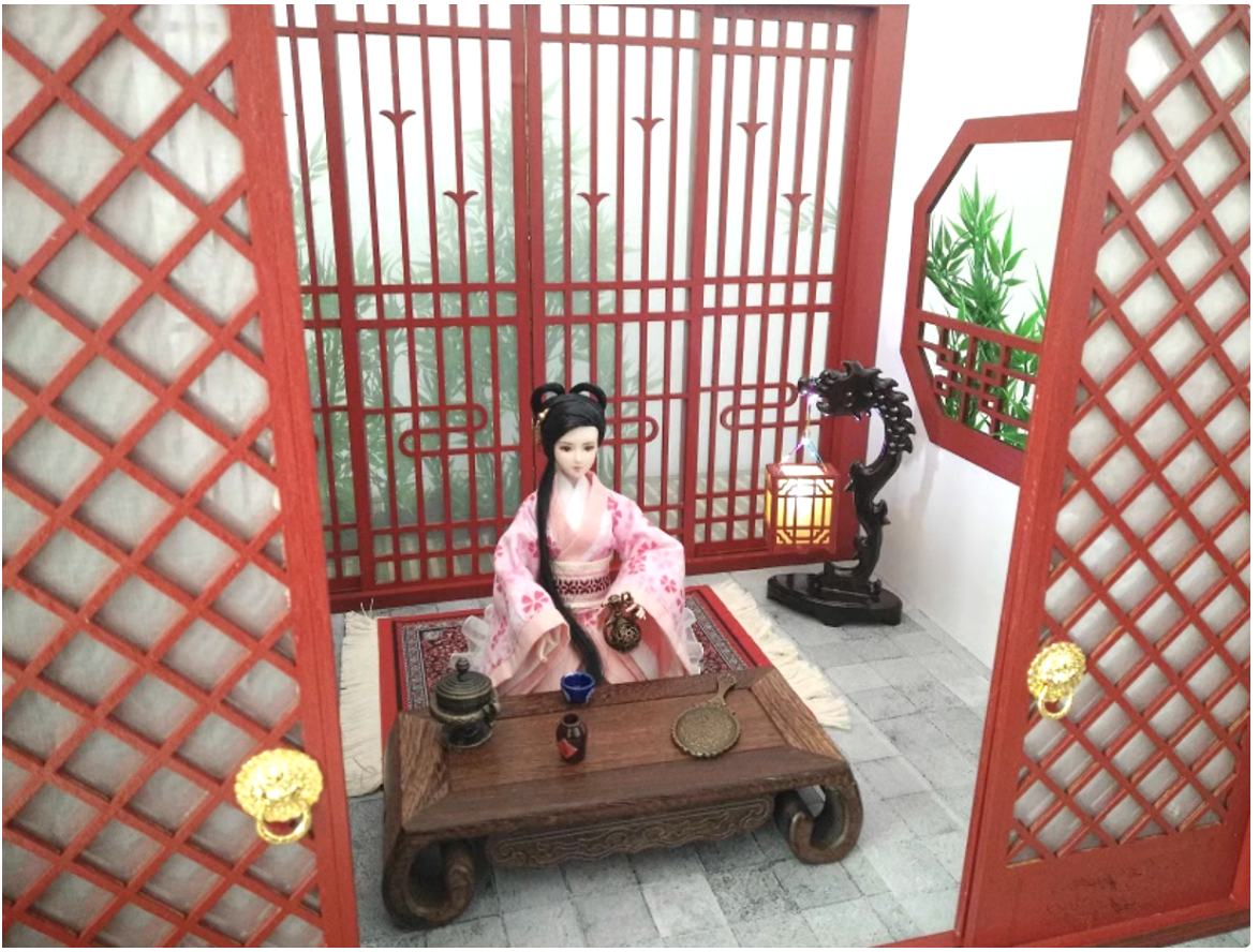 1:6 Low Table Only for 1/6 Scale Dollhouse / Art / Decoration