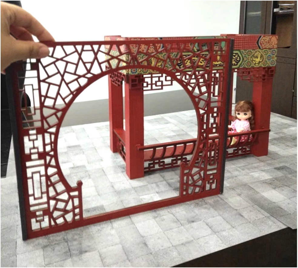 1:12 Chinese Balcony Only for 1/12 Scale Doll, Dollhouse / Art / Decoration
